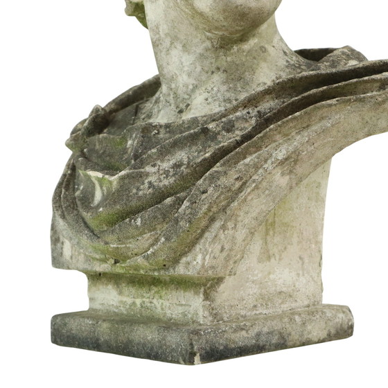 Image 1 of Large Apollo Bust Garden Statue