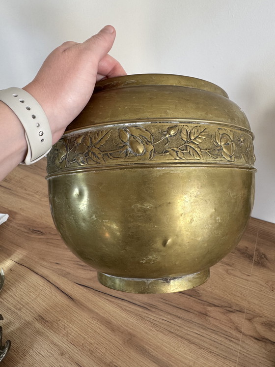 Image 1 of Lot 2 caches pots laiton 