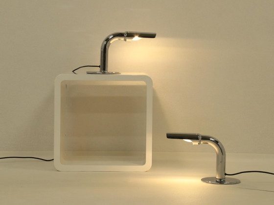 Image 1 of Set di 2 lampade da tavolo modello Gulp di Ingo Maurer, Germania, anni '60