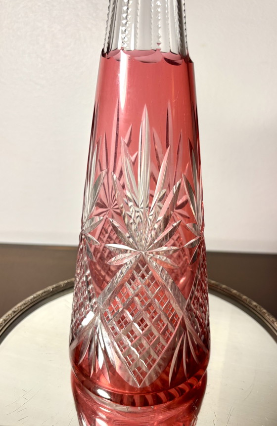 Caraffa Saint Louis Overlay Pre 1936 – Bicchieri e caraffe, Crystal (photo 8 of 13)