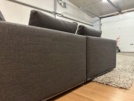 Image 1 of ZGAN Minotti Corner Sofa 3-Piece Wool | Dark Gray | Top Condition