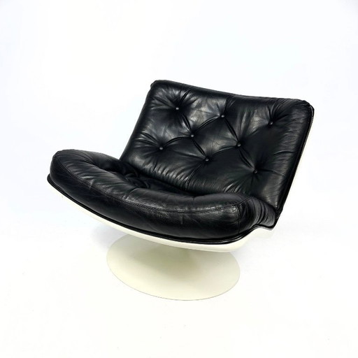 Artifort F976 draaibare loungestoel van Geoffrey Harcourt - eind jaren 60 - jaren 70