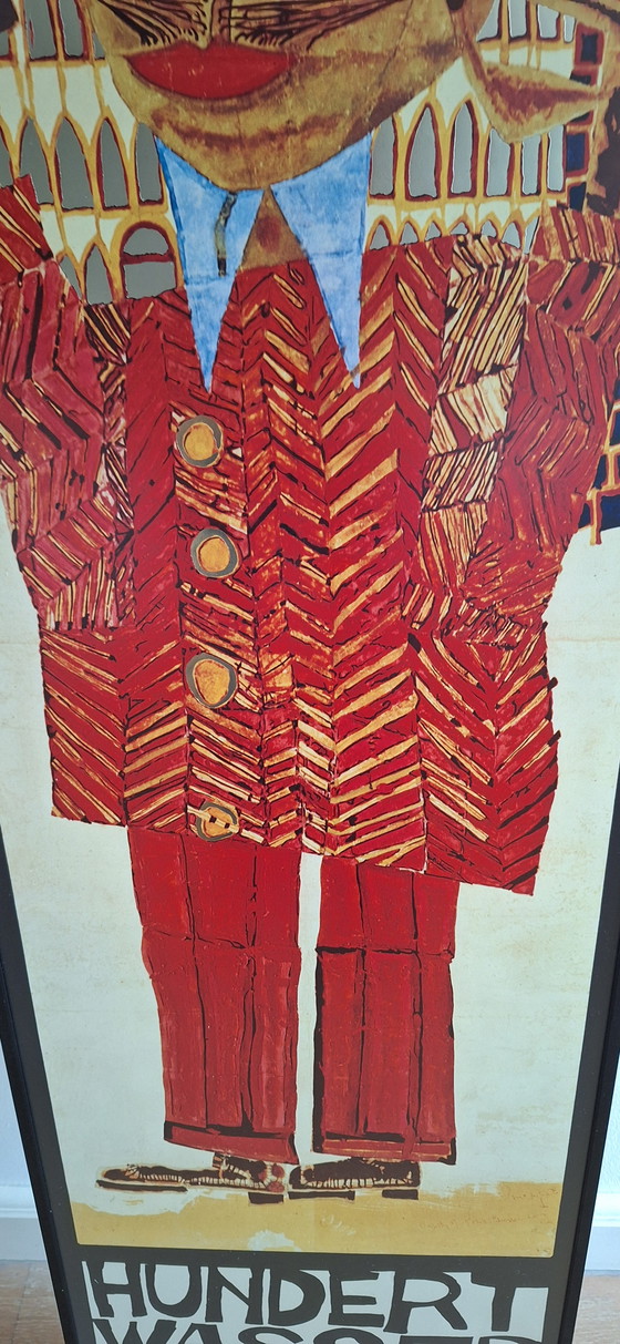 Image 1 of Affiche ancienne de l'exposition Hundertwasser