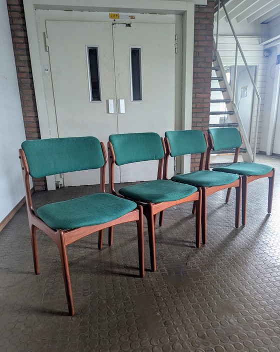 Image 1 of 4x Erik Buch Model 49 Chairs - O.D. Møbler - 1960