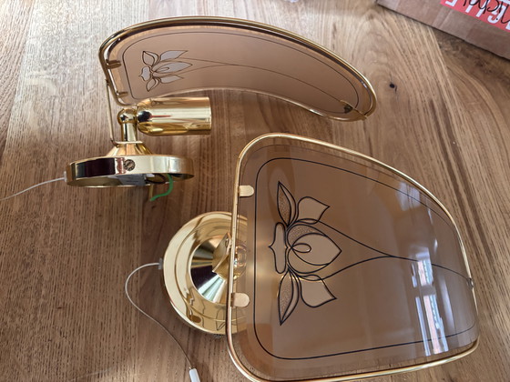 Image 1 of 3 Hollywood Regency Wandlampen