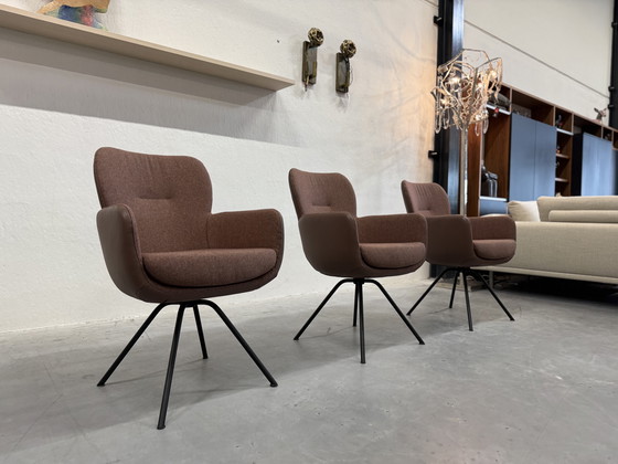 Image 1 of 6 Gealux Madison Sedia da pranzo Tessuto Pelle