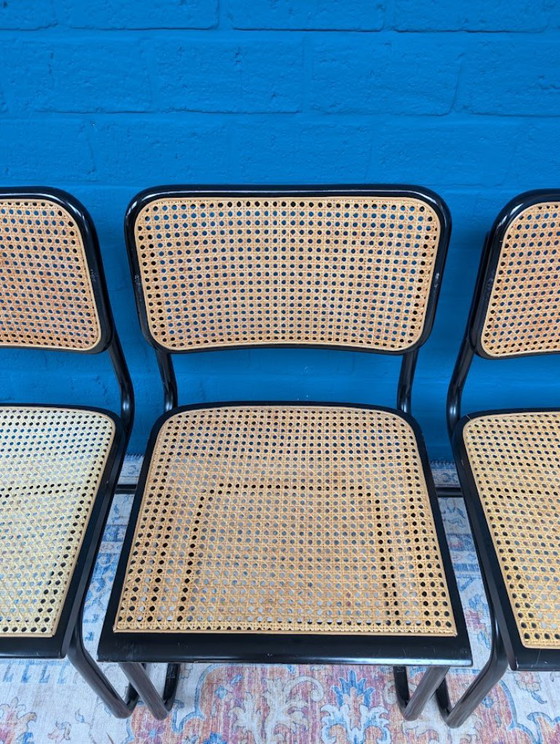 4x Vintage black Cesca chairs – Dining chairs, Metal, Rattan (photo 14 of 21)