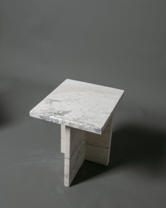 Image 1 of Juego de mesa de travertino