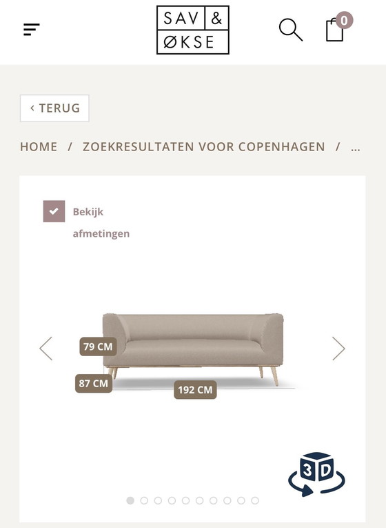 Image 1 of Schwedisches Sav&økse-Designersofa mit 2,5 Sitzplätzen