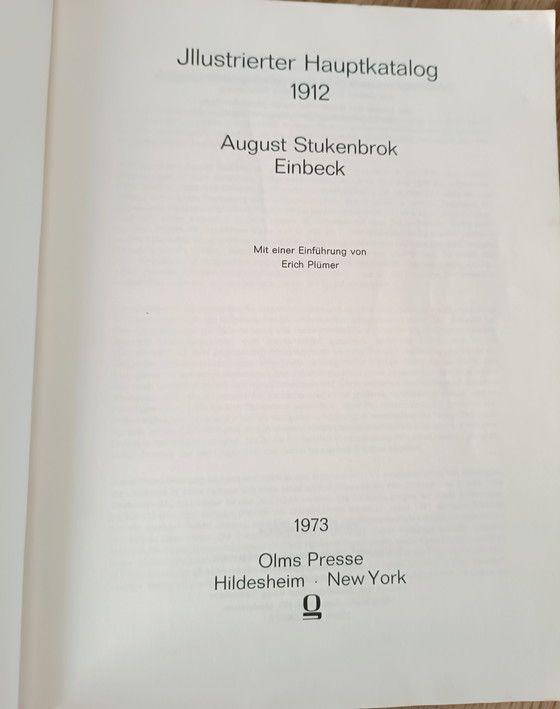 Image 1 of Illustrierter Hauptkatalog 1912 di August Stukenbrok