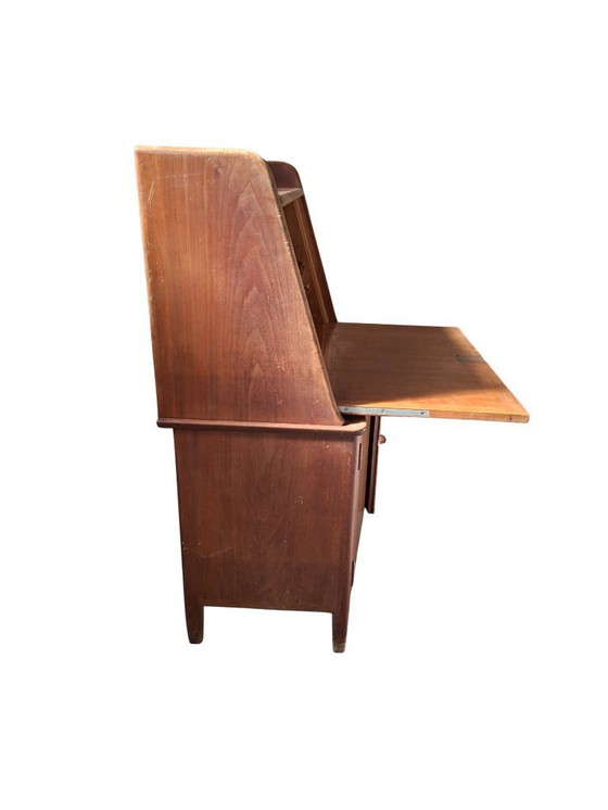 Image 1 of Original Vintage 1960s Mid-Century Modern Folding Desk Secretaire