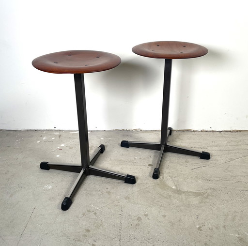 Set Of 2 School Stools "Marko"