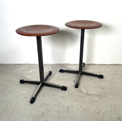 Set Of 2 School Stools "Marko"