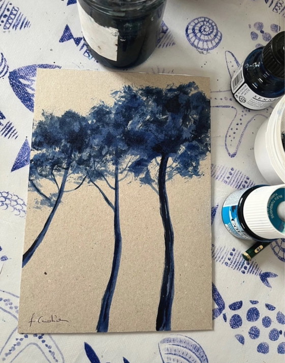 Image 1 of Artist's sketch on cardboard 21x15cm