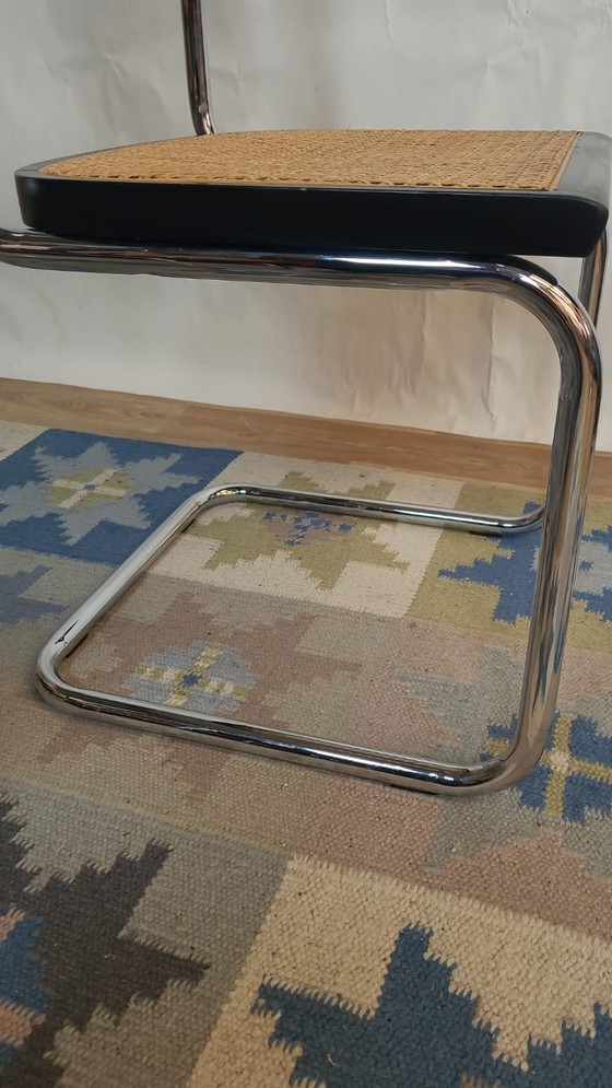 Image 1 of Sedia Cesca B32 vintage nera di Marcel Breuer, Italia
