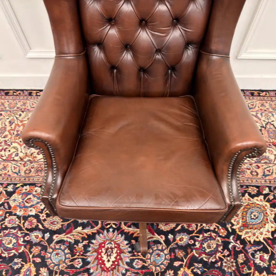 Grande chaise de bureau Chesterfield anglaise - Large choix!, Chaises de bureau (photo 6 sur 7)
