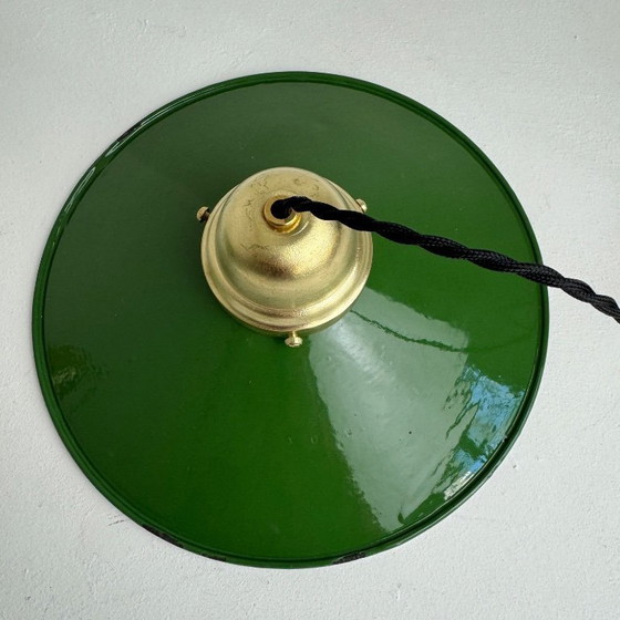 Image 1 of PAAR ANTIEKE GEËMAILLEERDE STUDIO-HANGERS