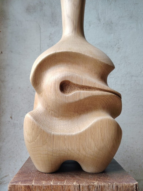 Vaso scultoreo in rovere massiccio – Pezzo unico – retroDom, Vasi, Legno (photo 12 of 14)
