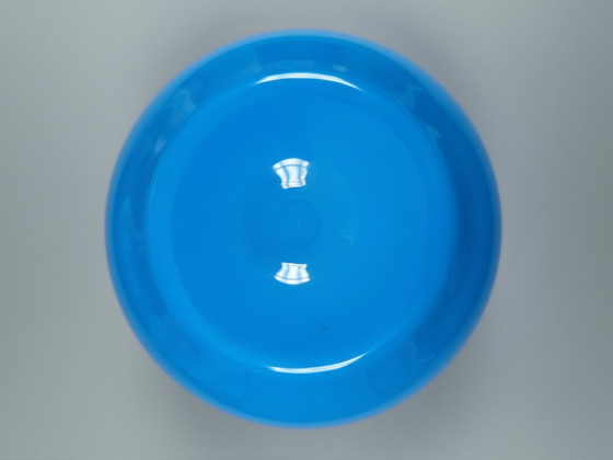 Image 1 of Kosta Boda designer vase by Erik Höglund in stunning turquoise color from 1950-1960.