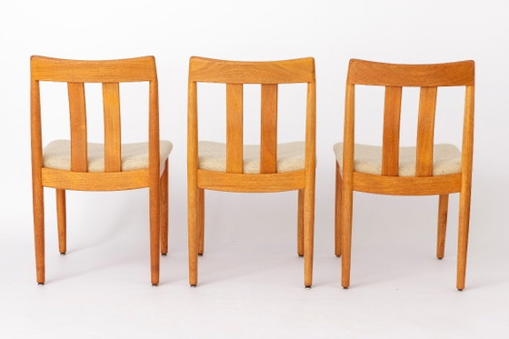 Set of 6 Vintage Danish Teak Dining Chairs by Vamdrup Stolefabrik, Original Beige Upholstery, 1960s – Textile (photo 9 of 12)