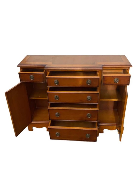 Image 1 of Small English Empire style sideboard/server/buffet