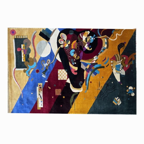 Handgeknoopt wollen tapijt: Kandinsky Composition IX, 20th Century Modern Art – Vloerkleden en tapijten, Wool (photo 3 of 5)