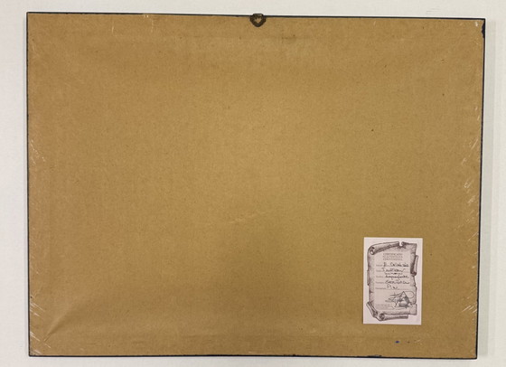 Image 1 of Ennio Calabria, 50x70 cm, gravure van zwemmers, huisdecoratie, moderne kunst