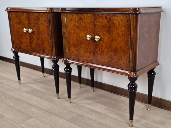 Image 1 of Art Deco bedside tables from the Marche region