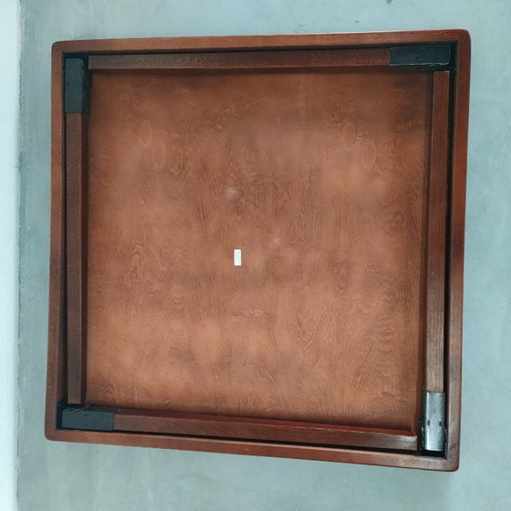 Image 1 of Unique and Rare 1950s Green Brothers 'Foldable' Directors' Chairs Bridge Table Set