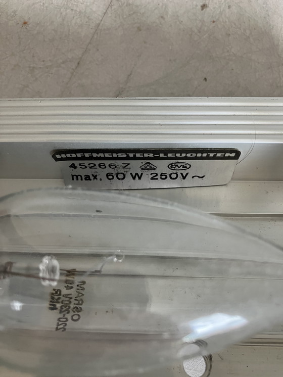 Image 1 of Lampade da parete vintage in vetro ghiaccio di Hoffmeister Leuchten