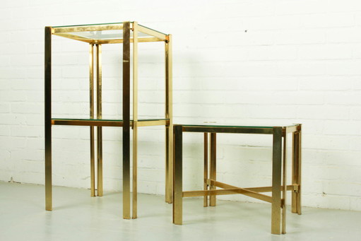 2 tables d'appoint de style Hollywood Regency