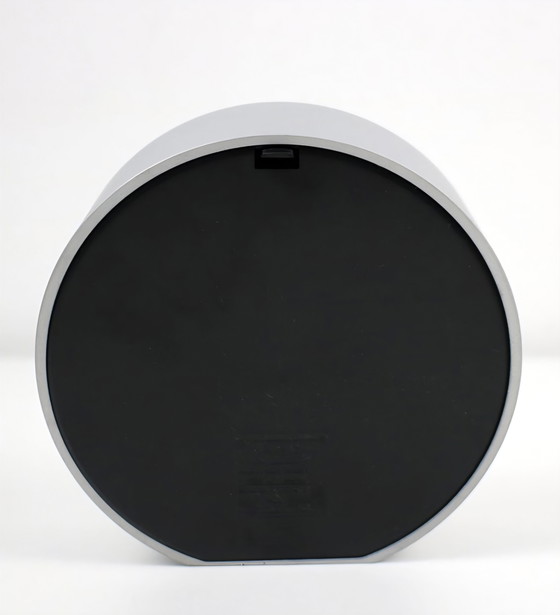 Image 1 of Orologio da parete Klunsa, raro, di Mikael Warnhammar per IKEA, del 2001, in metallo grigio-argento opaco.