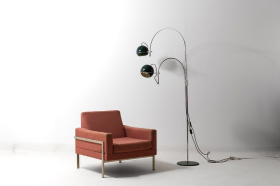 Lampada da terra Mid Century GEPO Double Arc Space Age Eyeball – Lampade da terra, Metal (photo 2 of 16)