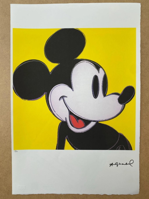 Nach Andy Warhol, Mickey, 1980er Jahre, Lithografie – lithos zeefdrukken, Paper