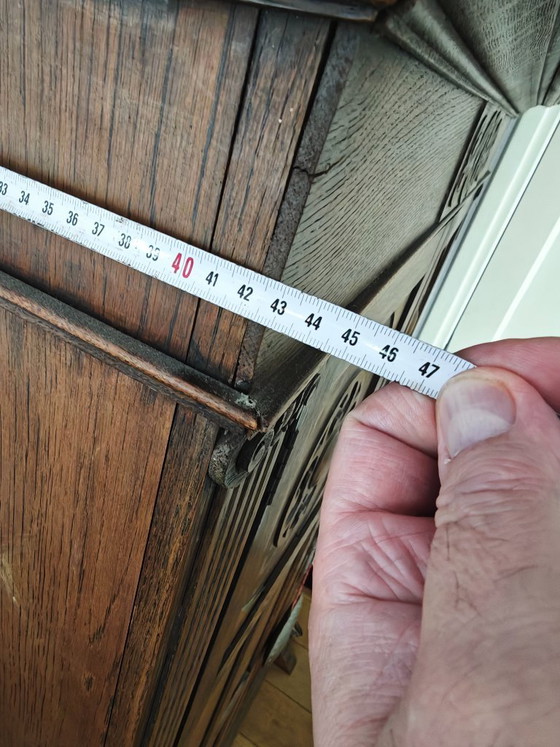 Antiker Buffetschrank / Esszimmerschrank – Buffetschränke, Holz, Eisen (photo 12 of 12)