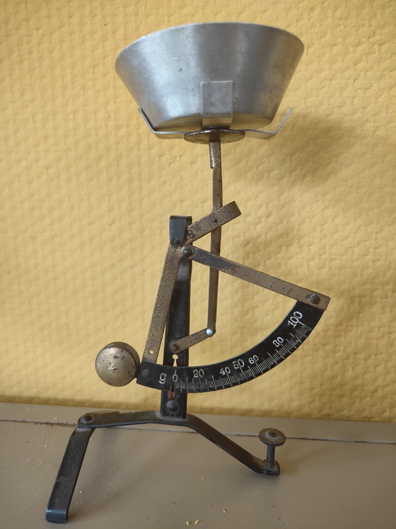 Tre bilance a lettere JP Maul (manca un piatto) – Oggetti decorativi, Metal (photo 4 of 5)
