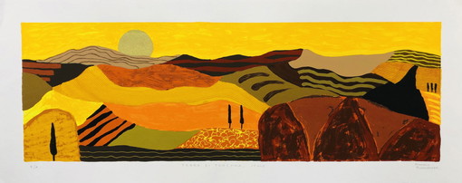 Ronald Boonacker screen print - Terra di Toscana, Italy