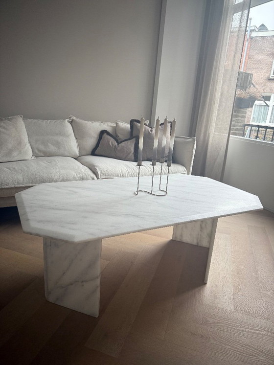 Image 1 of Italiaans carrara marmeren salontafel 