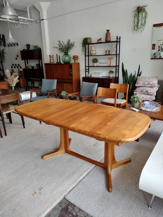 Image 1 of Vintage, Danish teak extendable oval dining table