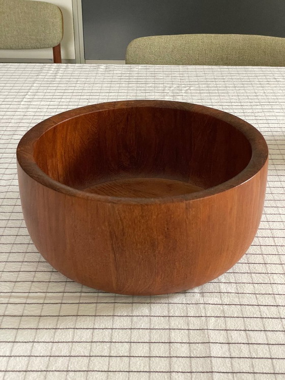 Ciotola XXL in Teak Mid Century Nissen Bowl Anni '60 Vintage Scandi – Ciotole, Wood (photo 14 of 22)