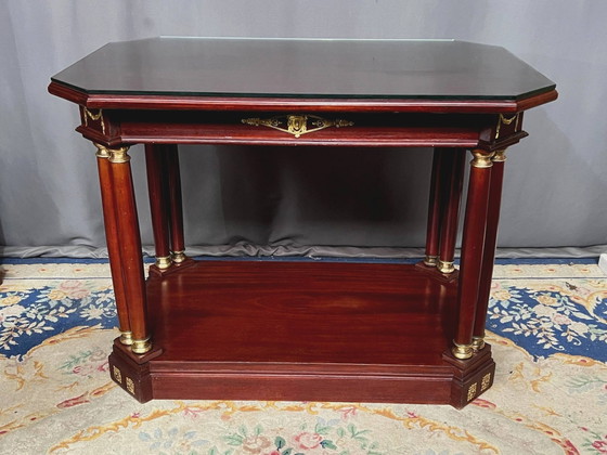 Table de centre guéridon classique de style Empire. – Tables d'appoint (photo 3 of 6)