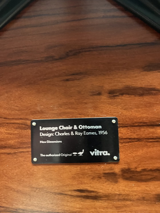 Image 1 of Vitra Eames lounge chair incl. ottoman - santos palissander XL