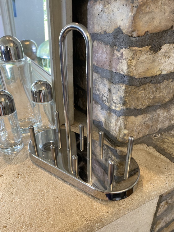 Alessie Öl-Essig-Pfeffer-Salz-Set – Tischdekoration, Glass, Metal (photo 5 of 8)