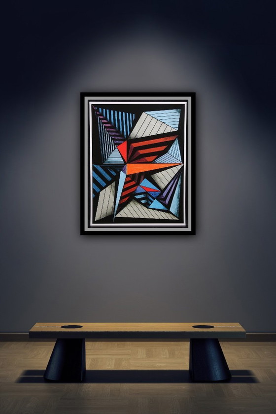Image 1 of Eduard Diem: "Komposition (2), 2020". Giclée, On Hahnemühle Velvet. Hand-signed and Engraved. Special