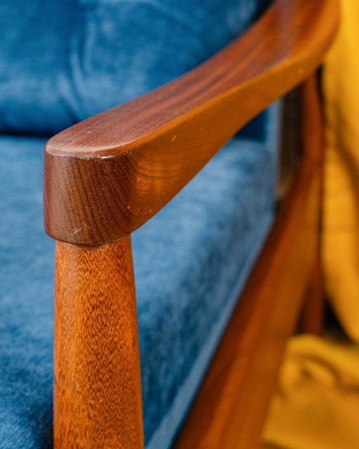 Danish Extendable Three-Seater Sofa in Teak, 1970s
