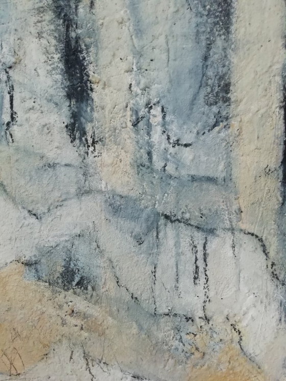 Image 1 of Posts by the sea abstract