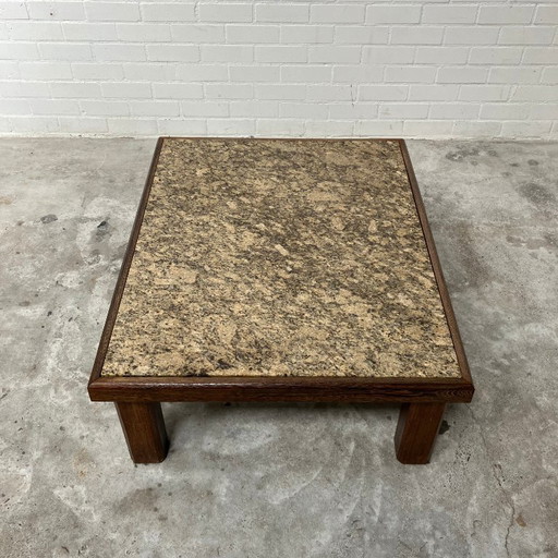 Table basse vintage brutaliste