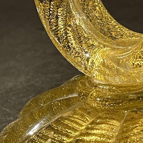 Murano Candleholder in Golden Glitter Glass by Ercole Barovier & Toso, 1950s – Candle holders (photo 5 of 17)
