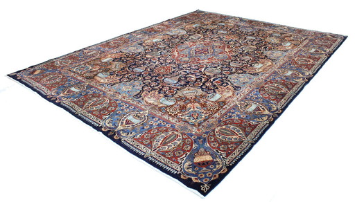 Tapis persan original noué à la main Kashmar Fein Paradise Design 386 X 294 Cm Top Condition