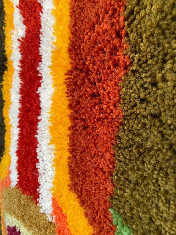 Image 1 of Mid-Century Modern, Space Age, and Pop Art wool wall hangings (Wandteppiche